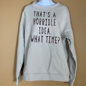 Women’s size L novelty sweater Sheshow